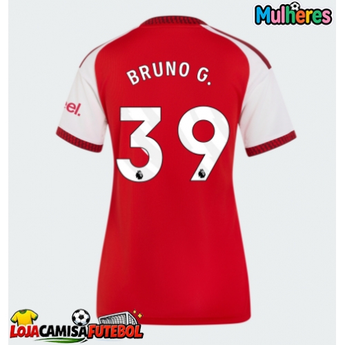 Camisa de Futebol Arsenal Bruno Guimaraes #39 Equipamento Principal Mulheres 2026-27 Manga Curta